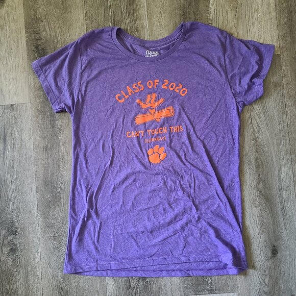 Blue 84 Tops - Clemson University Tigers T-Shirt Class Of 2020 Size XL Womens